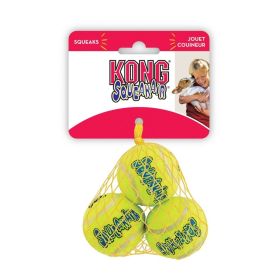 KONG Air Dog Squeaker Tennis Balls X-Small Dog Toy (12 count (4 x 3 ct): 12 count (4 x 3 ct) KONG Air Dog Squeaker Tennis Balls X-Small Dog Toy)