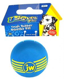 JW Pet iSqueak Ball Rubber Dog Toy Assorted Colors (Small - 6 count: Small - 6 count JW Pet iSqueak Ball Rubber Dog Toy Assorted Colors)