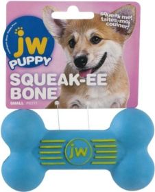 JW Pet Squeak-ee Bone Puppy Toy (Small - 3 count: Small - 3 count JW Pet Squeak-ee Bone Puppy Toy)