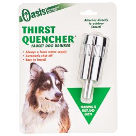 Oasis Thirst Quencher Faucet Dog Waterer (4 count: 4 count Oasis Thirst Quencher Faucet Dog Waterer)