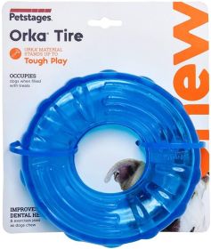 Petstages Orka Tire Treat Dispensing Chew Toy for Dogs (3 count: 3 count Petstages Orka Tire Treat Dispensing Chew Toy for Dogs)