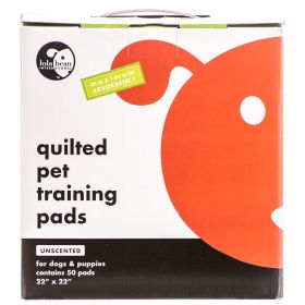 Lola Bean Quilted Pet Training Pads Unscented Large (150 count (3 x 50 ct): 150 count (3 x 50 ct) Lola Bean Quilted Pet Training Pads Unscented Large)