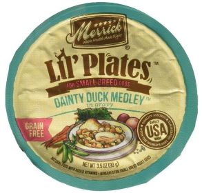 Merrick Lil' Plates Grain Free Dainty Duck Medley (3.5 oz: 3.5 oz Merrick Lil' Plates Grain Free Dainty Duck Medley)