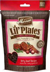 Merrick Lil' Plates Small Breed Treats Bitty Beef Recipe (5 oz: 5 oz Merrick Lil' Plates Small Breed Treats Bitty Beef Recipe)