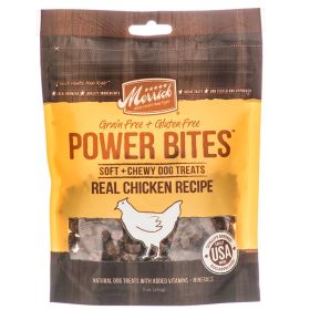 Merrick Power Bites Dog Treats Real Chicken Recipe (6 oz: 6 oz Merrick Power Bites Dog Treats Real Chicken Recipe)