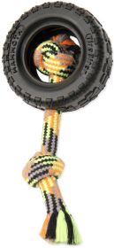 Mammoth Pet Tire Biter II Dog Toy with Rope (Small - 6 count: Small - 6 count Mammoth Pet Tire Biter II Dog Toy with Rope)