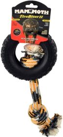 Mammoth Tire Biter II Dog Toy with Rope Medium (3 count: 3 count Mammoth Tire Biter II Dog Toy with Rope Medium)