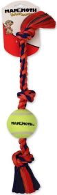 Mammoth Pet Flossy Chews Color 3 Knot Tug with Tennis Ball Mini Assorted Colors (3 count: 3 count Mammoth Pet Flossy Chews Color 3 Knot Tug with Tennis Ball Mini Assorted Colors)