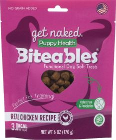 Get Naked Puppy Health Biteables Soft Dog Treats Chicken Flavor (72 oz (12 x 6 oz): 72 oz (12 x 6 oz) Get Naked Puppy Health Biteables Soft Dog Treats Chicken Flavor)