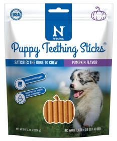 N-Bone Puppy Teething Sticks Pumpkin Flavor (26.18 oz (7 x 3.74 oz): 26.18 oz (7 x 3.74 oz) N-Bone Puppy Teething Sticks Pumpkin Flavor)