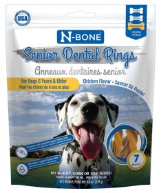 N-Bone Senior Dental Rings Chicken Flavor (49 count (7 x 7 ct): 49 count (7 x 7 ct) N-Bone Senior Dental Rings Chicken Flavor)