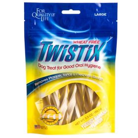 Twistix Yogurt Banana Flavor Large Dog Treats (66 oz (12 x 5.5 oz): 66 oz (12 x 5.5 oz) Twistix Yogurt Banana Flavor Large Dog Treats)