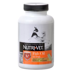 Nutri-Vet Fish Oil for Dogs Soft Gels Helps Support Normal Shedding (400 count (4 x 100 ct): 400 count (4 x 100 ct) Nutri-Vet Fish Oil for Dogs Soft Gels Helps Support Normal Shedding)