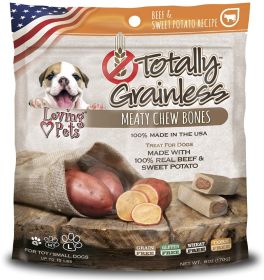 Loving Pets Totally Grainless Beef and Sweet Potato Bones Small (36 oz (6 x 6 oz): 36 oz (6 x 6 oz) Loving Pets Totally Grainless Beef and Sweet Potato Bones Small)