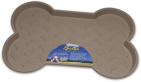 Loving Pets Bella Spill-Proof Dog Mat Tan (Small - 4 count: Small - 4 count Loving Pets Bella Spill-Proof Dog Mat Tan)