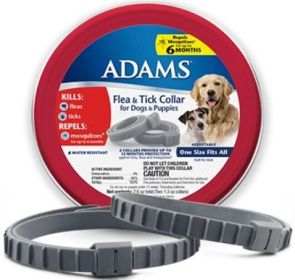 Adams Flea and Tick Collar for Dogs and Puppies (8 count (4 x 2 ct): 8 count (4 x 2 ct) Adams Flea and Tick Collar for Dogs and Puppies)