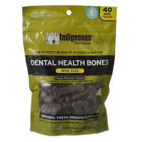 Indigenous Dental Health Mini Bones Fresh Breath Formula (120 count (3 x 40 ct): 120 count (3 x 40 ct) Indigenous Dental Health Mini Bones Fresh Breath Formula)