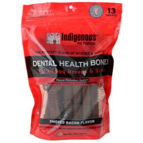 Indigenous Dental Health Bones Smoked Bacon Flavor (39 count (3 x 13 ct): 39 count (3 x 13 ct) Indigenous Dental Health Bones Smoked Bacon Flavor)