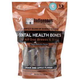 Indigenous Dental Health Bones Duck and Apple Flavor (39 count (3 x 13 ct): 39 count (3 x 13 ct) Indigenous Dental Health Bones Duck and Apple Flavor)