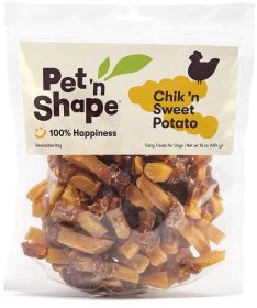 Pet n Shape Chik n Sweet Potato Natural Chicken Dog Treats (64 oz (4 x 16 oz): 64 oz (4 x 16 oz) Pet n Shape Chik n Sweet Potato Natural Chicken Dog Treats)