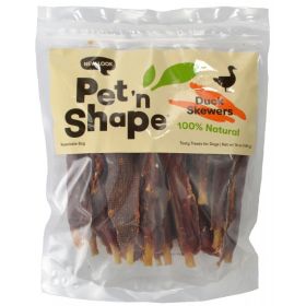 Pet n Shape Duck Skewers Natural Duck Dog Treats (64 oz (4 x 16 oz): 64 oz (4 x 16 oz) Pet n Shape Duck Skewers Natural Duck Dog Treats)