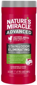 Natures Miracle Advanced Stain and Odor Eliminating Wipes for Hard Surfaces (180 count (6 x 30 ct): 180 count (6 x 30 ct) Natures Miracle Advanced Stain and Odor Eliminating Wipes for Hard Surfaces)