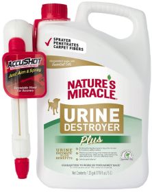 Natures Miracle Urine Destroyer Plus for Dogs with AccuShot Sprayer (340 oz (2 x 170 oz): 340 oz (2 x 170 oz) Natures Miracle Urine Destroyer Plus for Dogs with AccuShot Sprayer)