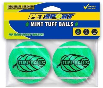 Petsport Tuff Mint Balls Industrial Strength Tennid Ball Dog Toys (36 count (18 x 2 ct): 36 count (18 x 2 ct) Petsport Tuff Mint Balls Industrial Strength Tennid Ball Dog Toys)