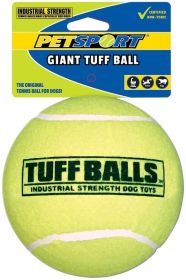 Petsport Giant Tuff Ball Dog Toy (18 count: 18 count Petsport Giant Tuff Ball Dog Toy)