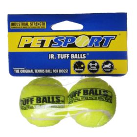 Petsport Jr. Tuff Balls Super Durable Tennis Balls for Dogs (12 count (6 x 2 ct): 12 count (6 x 2 ct) Petsport Jr. Tuff Balls Super Durable Tennis Balls for Dogs)