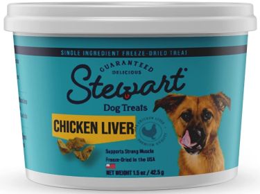 Stewart Freeze Dried Chicken Liver Treats (4.5 oz (3 x 1.5 oz): 4.5 oz (3 x 1.5 oz) Stewart Freeze Dried Chicken Liver Treats)