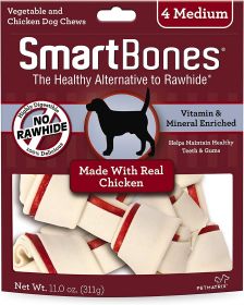 SmartBones Rawhide Free Chicken Bones Medium (12 count (3 x 4 ct): 12 count (3 x 4 ct) SmartBones Rawhide Free Chicken Bones Medium)