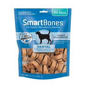 SmartBones Rawhide Free Dental Bones Mini (24 count: 24 count SmartBones Rawhide Free Dental Bones Mini)