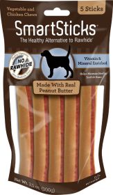 SmartBones SmartSticks with Real Peanut Butter (30 count (6 x 5 ct): 30 count (6 x 5 ct) SmartBones SmartSticks with Real Peanut Butter)