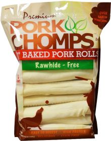 Pork Chomps Baked Pork Rolls Dog Treats Large (36 count (2 x 18 ct): 36 count (2 x 18 ct) Pork Chomps Baked Pork Rolls Dog Treats Large)