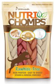 Pork Chomps Premium Nutri Chomps Rawhide Free Chicken, Peanut Butter, Milk Dog Treats (24 count (6 x 4 ct): 24 count (6 x 4 ct) Pork Chomps Premium Nutri Chomps Rawhide Free Chicken, Peanut Butter, Milk Dog Treats)