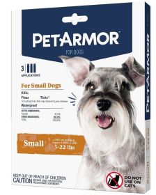 PetArmor Flea and Tick Treatment for Small Dogs (5-22 Pounds) (9 count (3 x 3 ct): 9 count (3 x 3 ct) PetArmor Flea and Tick Treatment for Small Dogs (5-22 Pounds))