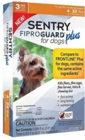 Sentry FiproGuard Plus IGR Flea and Tick Control for Small Dogs and Puppies (9 count (3 x 3 ct): 9 count (3 x 3 ct) Sentry FiproGuard Plus IGR Flea and Tick Control for Small Dogs and Puppies)