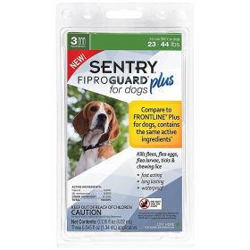 Sentry FiproGuard Plus IGR Flea and Tick Control for Medium Dogs (9 count (3 x 3 ct): 9 count (3 x 3 ct) Sentry FiproGuard Plus IGR Flea and Tick Control for Medium Dogs)