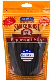 Smokehouse Pepperoni Stix Dog Treats 8" (96 oz (12 x 8 oz): 96 oz (12 x 8 oz) Smokehouse Pepperoni Stix Dog Treats 8")