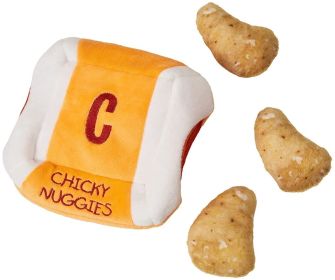 Cosmo Furbabies Chicken Nugget Plush Puzzle for Dogs (3 count: 3 count Cosmo Furbabies Chicken Nugget Plush Puzzle for Dogs)