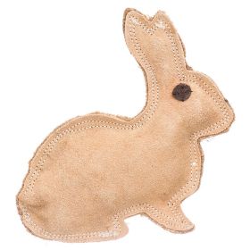 Spot Dura Fused Leather Rabbit Dog Toy (15 count: 15 count Spot Dura Fused Leather Rabbit Dog Toy)