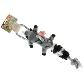 Skinneeez Raccoon Tug Dog Toy (3 count: 3 count Skinneeez Raccoon Tug Dog Toy)