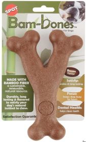 Spot Bambone Wish Bone Bacon Dog Treat Large (1 count: 1 count Spot Bambone Wish Bone Bacon Dog Treat Large)