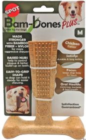 Spot Bambone Plus Chicken Dog Chew Toy Medium (6 count: 6 count Spot Bambone Plus Chicken Dog Chew Toy Medium)