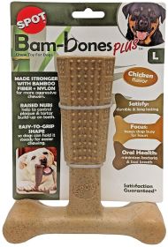 Spot Bambone Plus Chicken Dog Chew Toy Large (3 count: 3 count Spot Bambone Plus Chicken Dog Chew Toy Large)