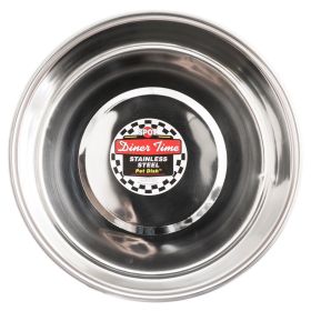 Spot Diner Time Stainless Steel Pet Dish (1 pint - 12 count: 1 pint - 12 count Spot Diner Time Stainless Steel Pet Dish)