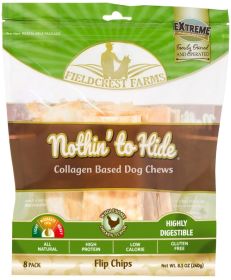 Fieldcrest Farms Nothin to Hide Chicken Flip Chips Dog Chews (48 count (6 x 8 ct): 48 count (6 x 8 ct) Fieldcrest Farms Nothin to Hide Chicken Flip Chips Dog Chews)