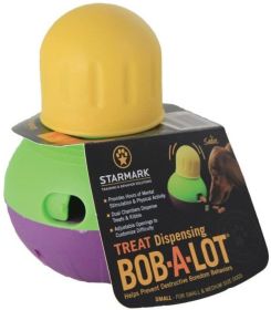 Starmark Bob-A-Lot Treat Dispensing Toy Small (3 count: 3 count Starmark Bob-A-Lot Treat Dispensing Toy Small)