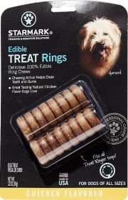 Starmark Edible Treat Rings Chicken Flavor (6 count: 6 count Starmark Edible Treat Rings Chicken Flavor)